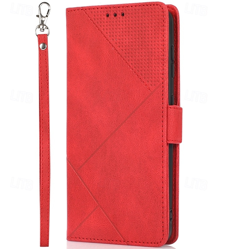 téléphone Coque Pour S23 S22 S21 S20 Plus Ultra S21 FE A72 A52 A32 A22 A12 A71 A51 A31 A21s S20 FE Couvercle rabattable Avec Support avec dragonne Fente pour carte Rétro TPU faux cuir de 2025 ? $16.99 –P12