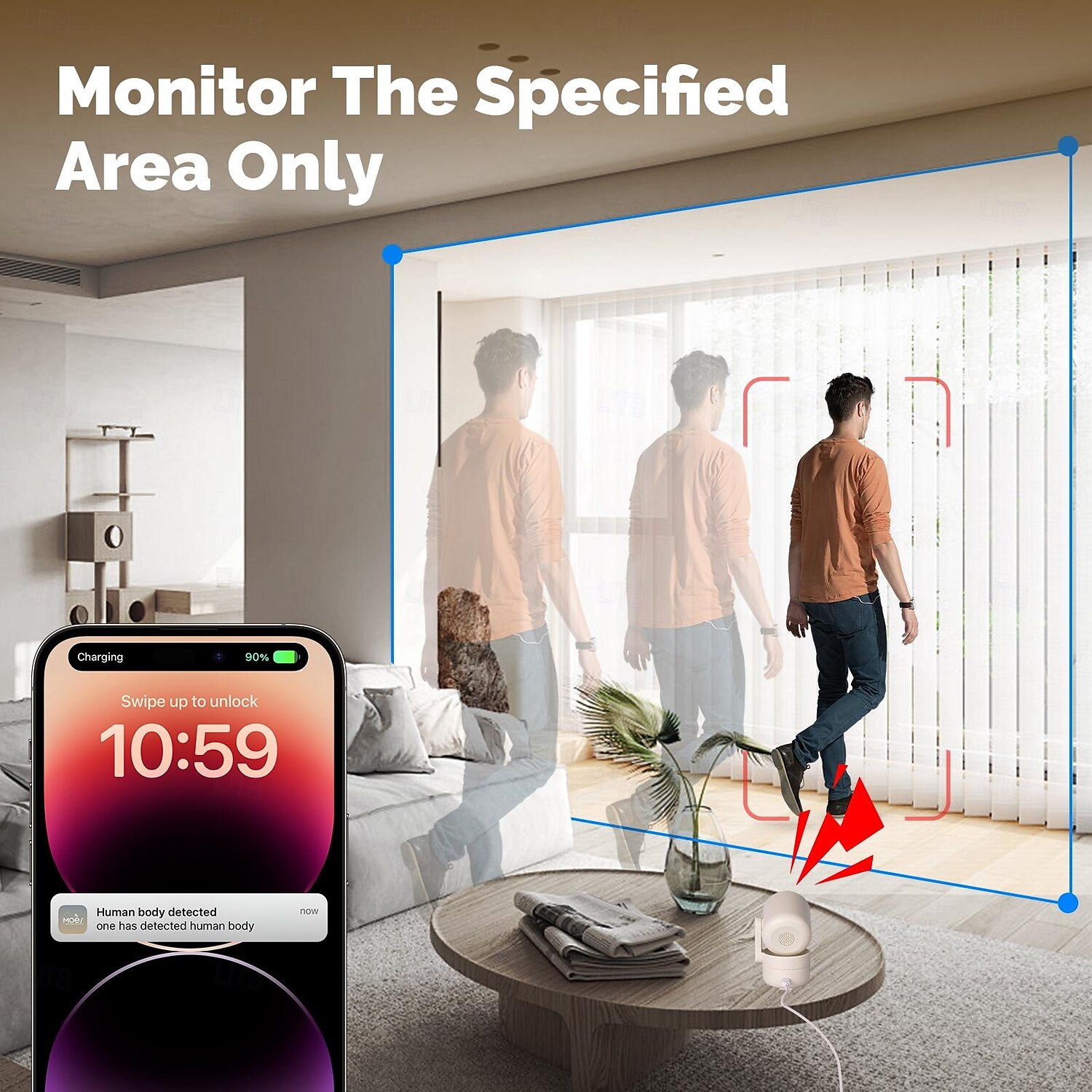 Tuya 4MP WiFi PTZ Cameras Smart Home Motion Monitor IR Night Vision Two-way Intercom Home CCTV Surveillance Monitoring Cameras 2025 - $63.99 –P6