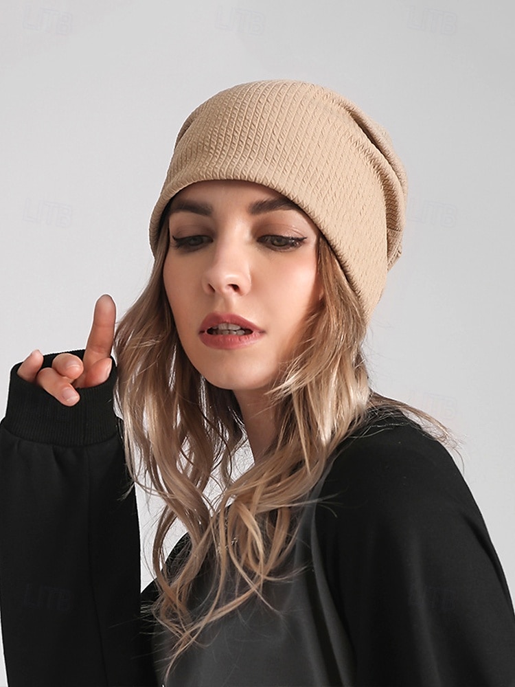 Damen Slouchy Beanie Mütze mit strukturiertem Strickdesign, lässige leichte Mütze für Herbst- und Wintermode 2025 - $18.99 –P3