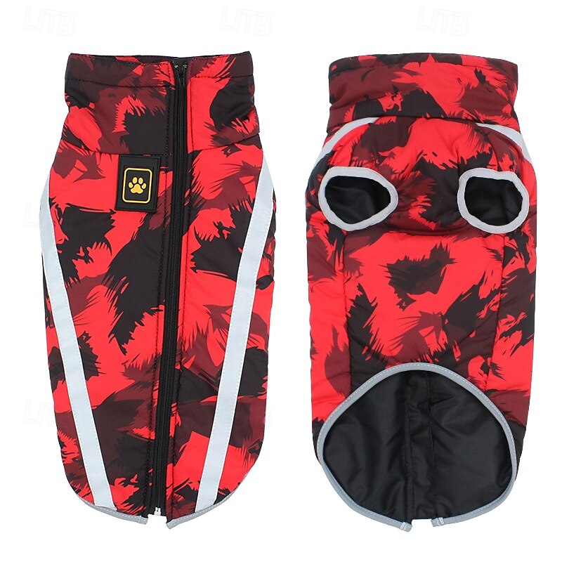 Hunder Frakker Jakke Parka jakke med sele Reflekterende Varm Vannbestandig Hundeklær for Medium Large 2025 - $22.99 –P13