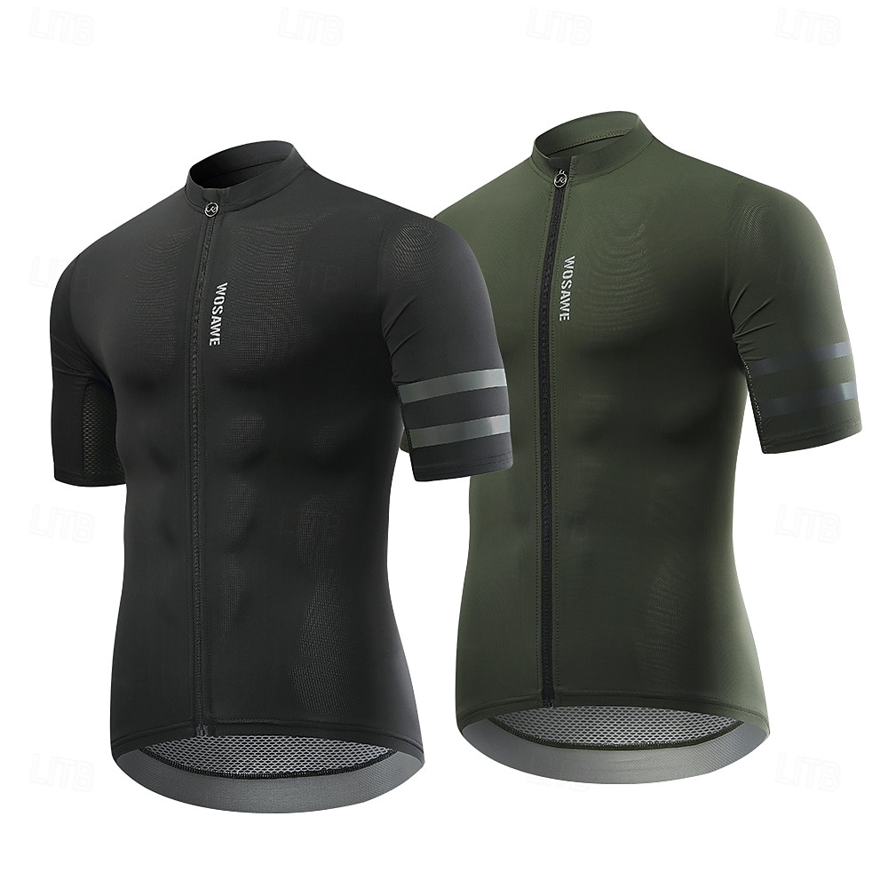 wosawe sommar cykeltopp för män snabbtorkande andas kortärmad landsvägscykel mtb cykeltröja bt258 2025 - $36.79 –P6