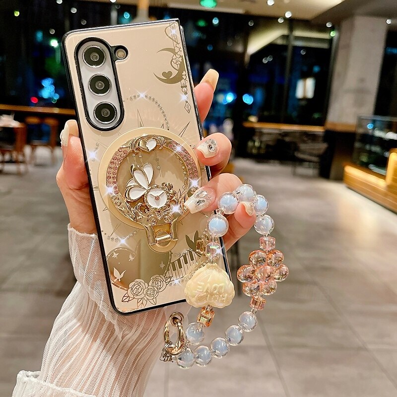 هاتف غطاء من أجل زي فولد 6 Z Fold 5 Z Fold 4 غطاء خلفي مع حامل مغناطيس دعم الشحن اللاسلكي مكتب  /  الأعمال TPU الكمبيوتر الشخصي 2025 - $21.99 –P7