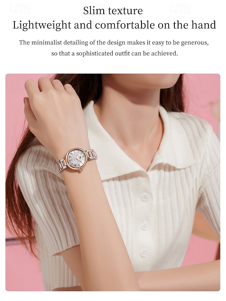 olevs 5608 luxe merk dameshorloge klassieke mode waterdicht lichtgevend kalenderhorloge elegant quartz dameshorloge 2025 - $26.99 –P3