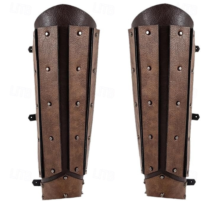 Retro Vintage Medieval Leg Brace Boot Covers Leg Guards Fancy Dress Men's Unisex Viking Carnival Masquerade Performance Stage Renaissance Fair Adults' Legguards 2025 - AED 197.86 –P3