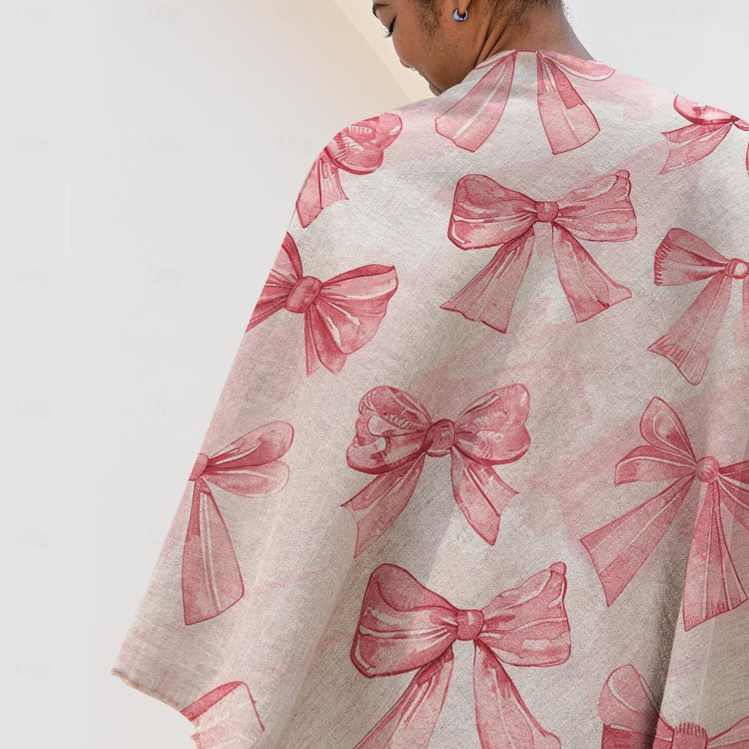Pink Bow Blanket Soft and Cozy Throw with Elegant Bow Design Perfect for Adding a Touch of Charm and Comfort to Your Home Decor Ideal  Gift For Chirstmas Xms 2025 - $17.49 –P11