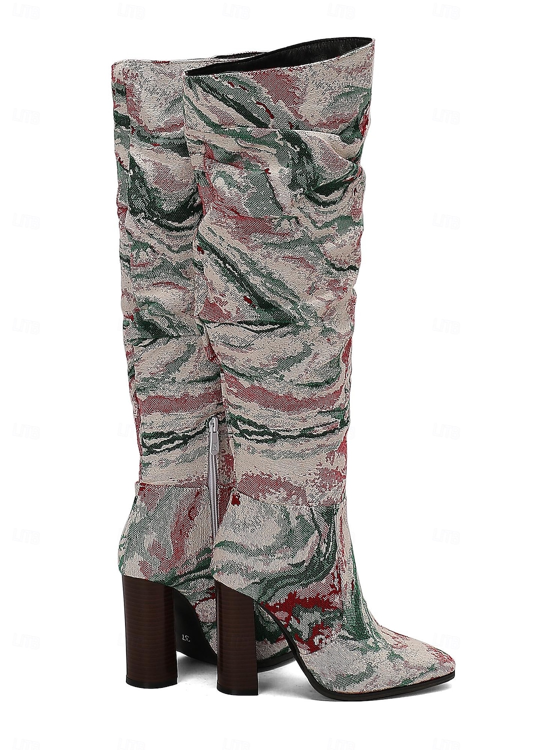 bottes souples marron au-dessus du genou pour femmes - talon épais, bout pointu, chaussures décontractées élégantes pour l'automne et l'hiver de 2025 ? $59.99 –P4