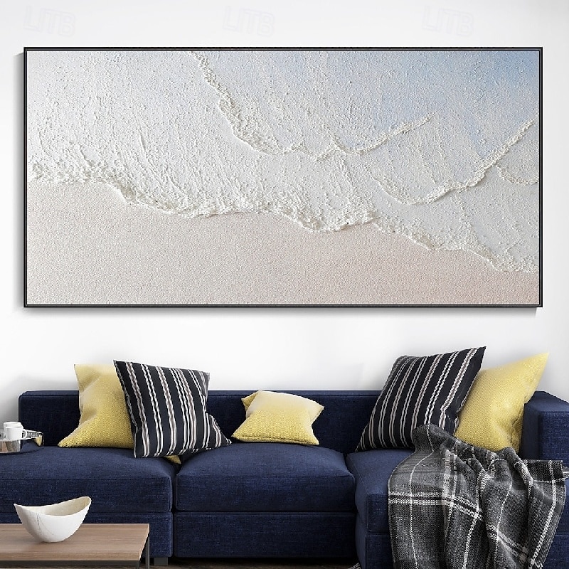 Ölgemälde handgemachte weiße Strand Malerei handgemachte Seestück Kunst pastosen Ölgemälde auf Leinwand handgemachte Board Welle Ölgemälde Strand Ölgemälde handgemalte Kunstwerk Landschaft Ölgemälde 2025 - $69.99 –P5