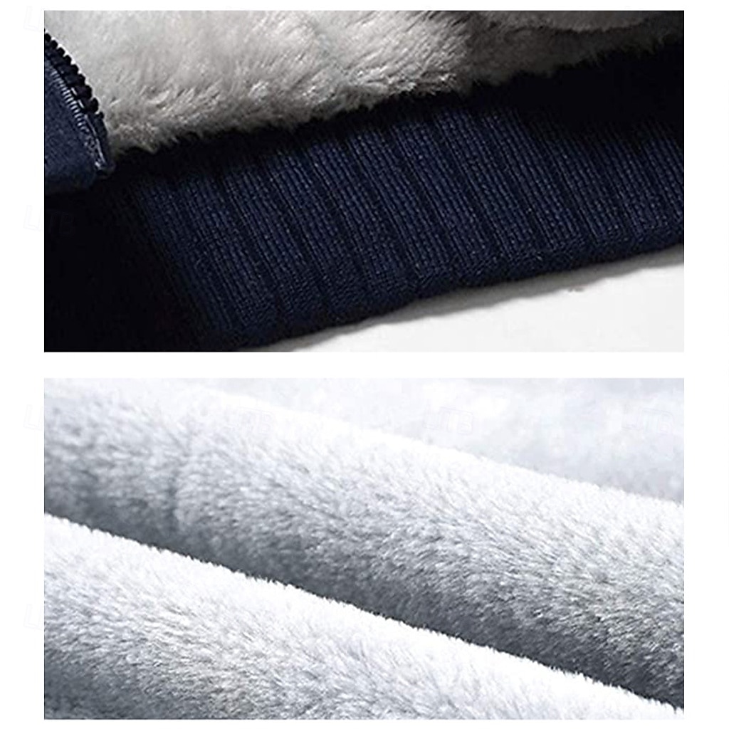 Men's Zip Hoodie Sweatshirt Fleece Hoodie Thick Hoodies Navy Blue+Light Gray Dark Gray+Black Black Red Navy Blue Hooded Plain Work Sports & Outdoor Casual Streetwear Basic Casual Spring & Fall 2025 - $37.99 –P9