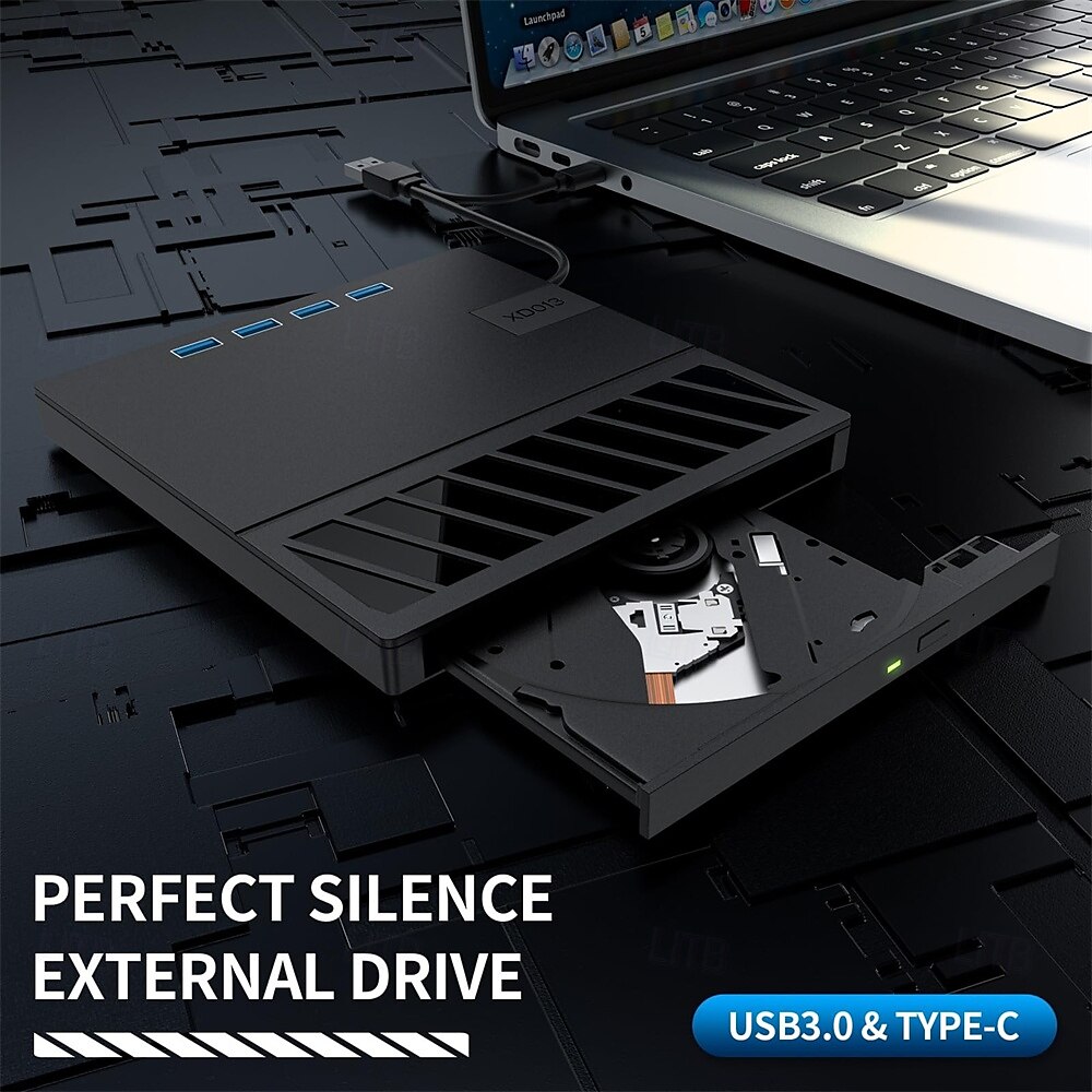 masterizzatore cd/dvd portatile ultrasottile usb 7 in 1 compatibile con lettore dvd esterno per laptop del 2025 a $47.99 –P5