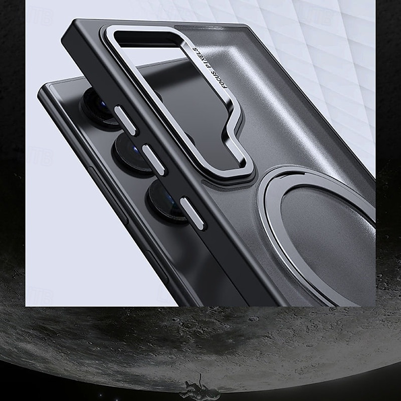 Custodia per telefono per S24 Ultra S24 Plus S24 S23 S23 Ultra S23 Plus S25 Ultra wallet case con supporto stand magnetico ricarica wireless Retro TPU Acrylic del 2025 a $19.99 –P8