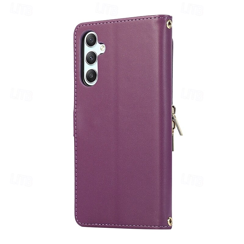 Phone Case For S24 Ultra S24 Plus S24 S24 FE S23 S22 S21 S20 Ultra Plus FE A55 A35 A25 A15 5G A54 A34 A14 A73 A53 A33 A23 A13 A72 A52 A32 A22 A12 A51 Flip Cover with Stand Holder Zipper with Wrist 2025 - $22.99 –P7
