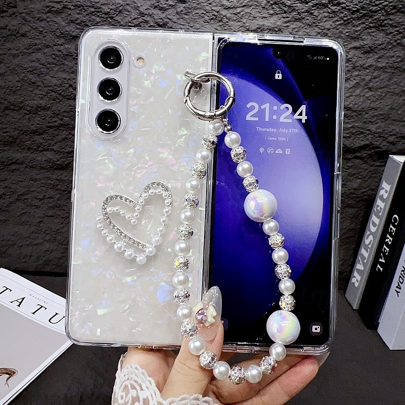 2025年 電話 ケース 用途 Zフォールド6 Z Fold 5 Z Fold 4 Z Fold 3 バックカバー リストストラップ付き 耐衝撃 レトロ風 PC コレクション – $24.99 –P9
