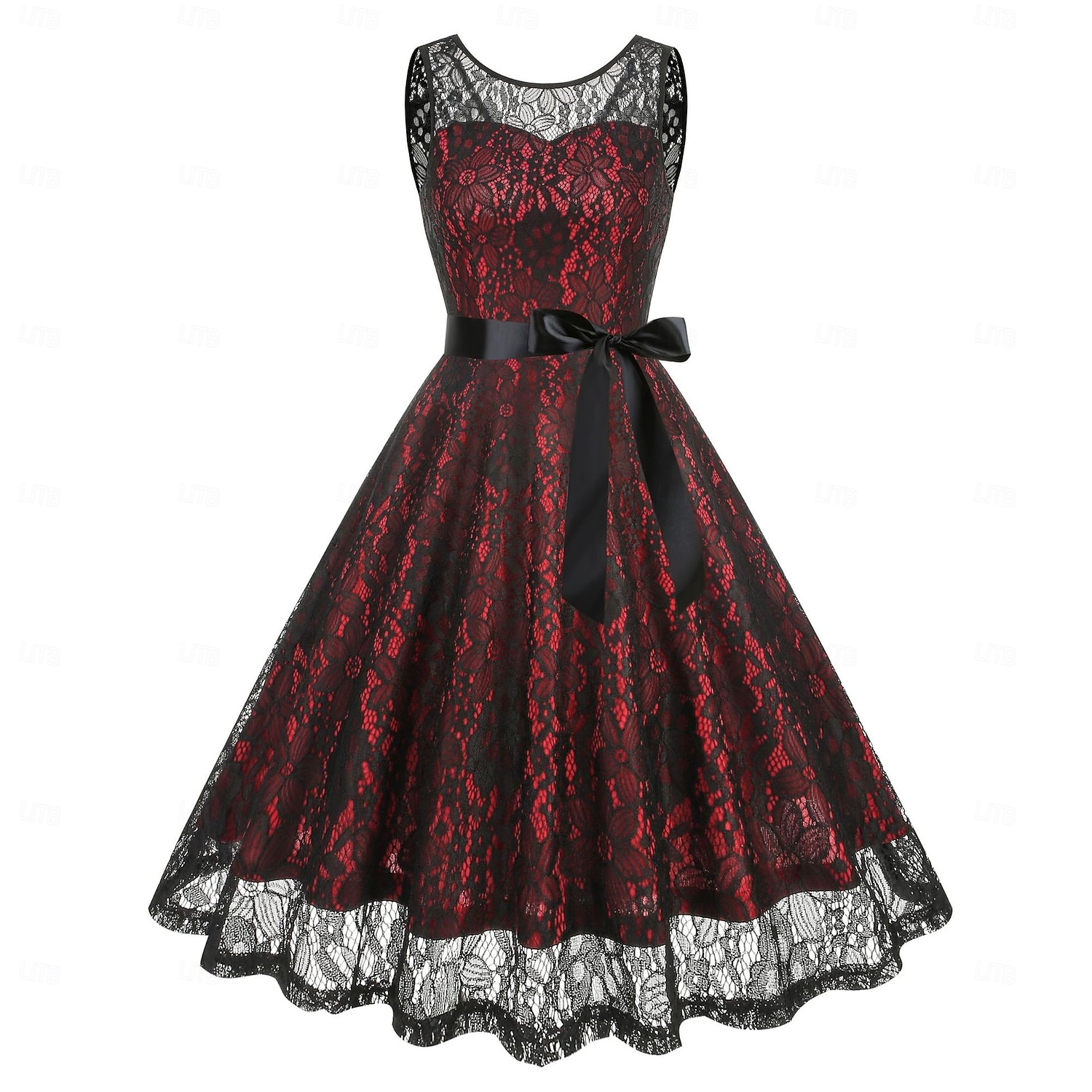 tartan a line dress Navy and Cream Tartan Check Cora Midi Dress main image 0