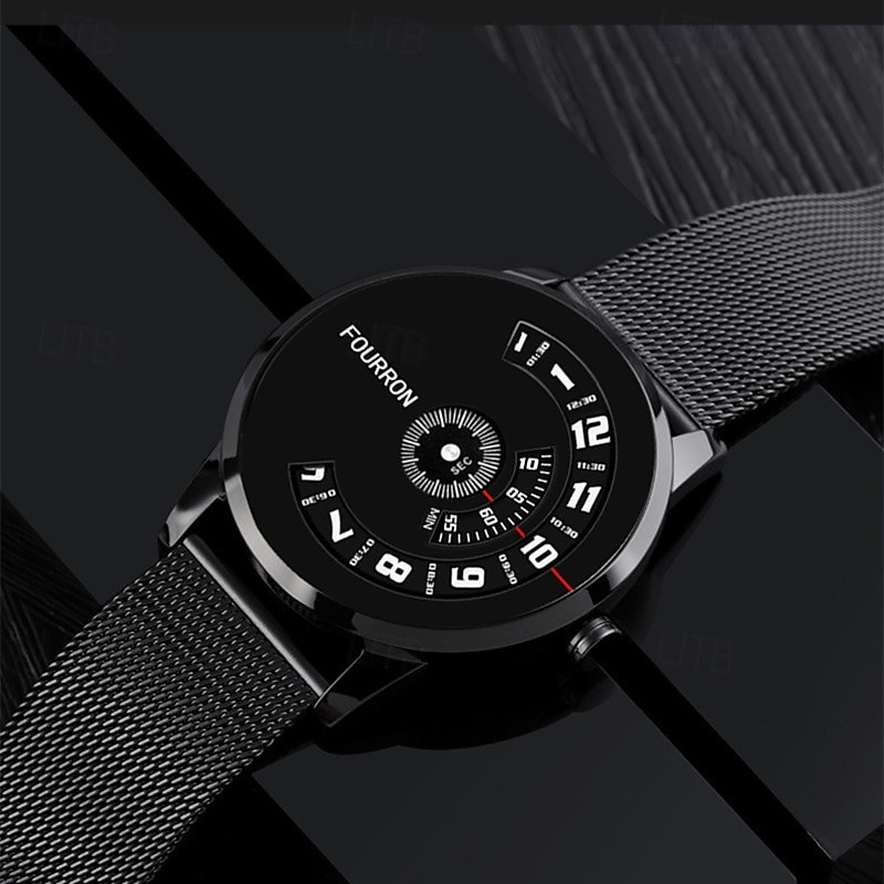 Menn Quartz Klokke Minimalistisk Sport Fritid Business Vanntett Dekorasjon Rustfritt Stål Lær Klokke 2026 - $26.99 –P5