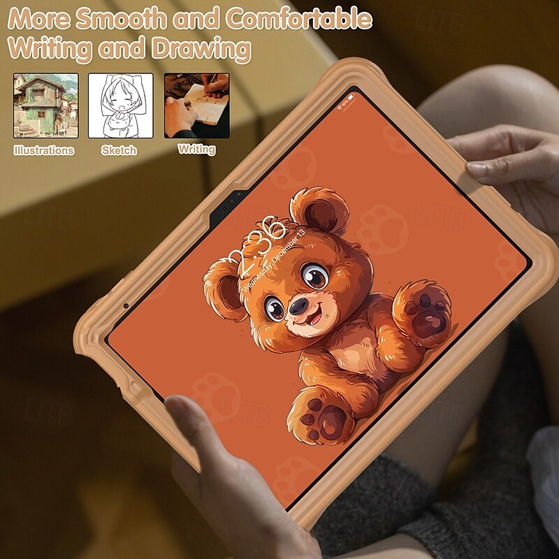 Tablet Hoesje cover Voor Apple iPad Pro 11"(2024) iPad 10.9'' 10e iPad Air 5e ipad 9th 8th 7th Generation 10.2 inch iPad Pro 11'' 3e 2e 1e Draagbaar Handvat Potloodhouder dier Hond PC Siliconen 2025 - $32.99 –P13