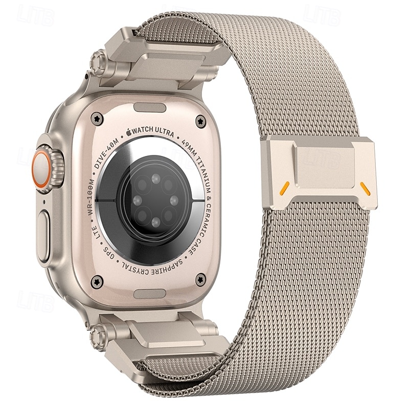 Loop Solo Compatível com Pulseira Apple Watch 42mm 44mm 45 mm 49mm Fecho de Metal Ajustável Aço Inoxidável pulseira de substituição para iwatch Ultra 2 Series 9 8 7 SE 6 5 4 3 2 1 de 2025 por $26.99 –P8