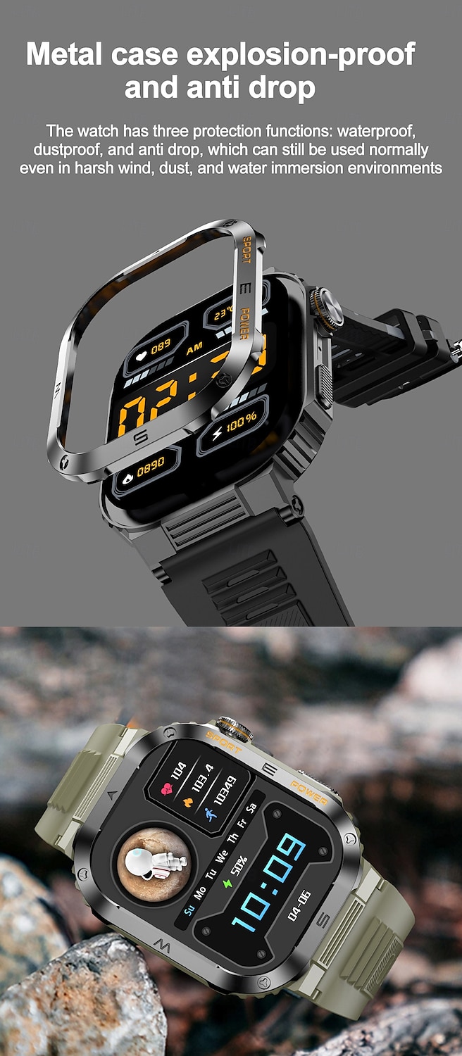 MT39 Smart Watch 2.01inch Large Screen Bluetooth Call Heart Rate Health Monitor Outdoor Sports AI Voice Assistant Smartwatch 2025 - $43.99 –P4
