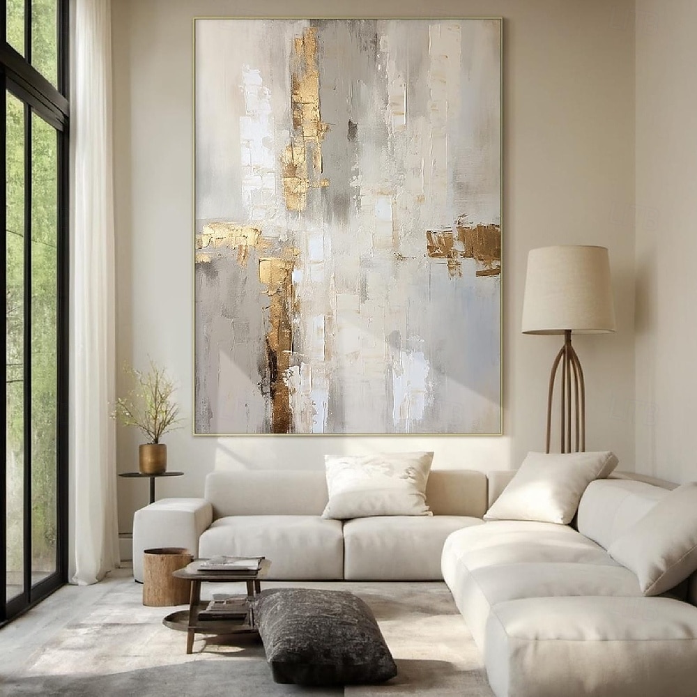 Wabi sabi artwork handmade Wall Art White Beige Abstract Painting on Canvas A Pair Beige Texture gold painting handpainted Wall Art Neutral Abstract painting Wall Art Boho Wal Decor 2025 - $116.99 –P1