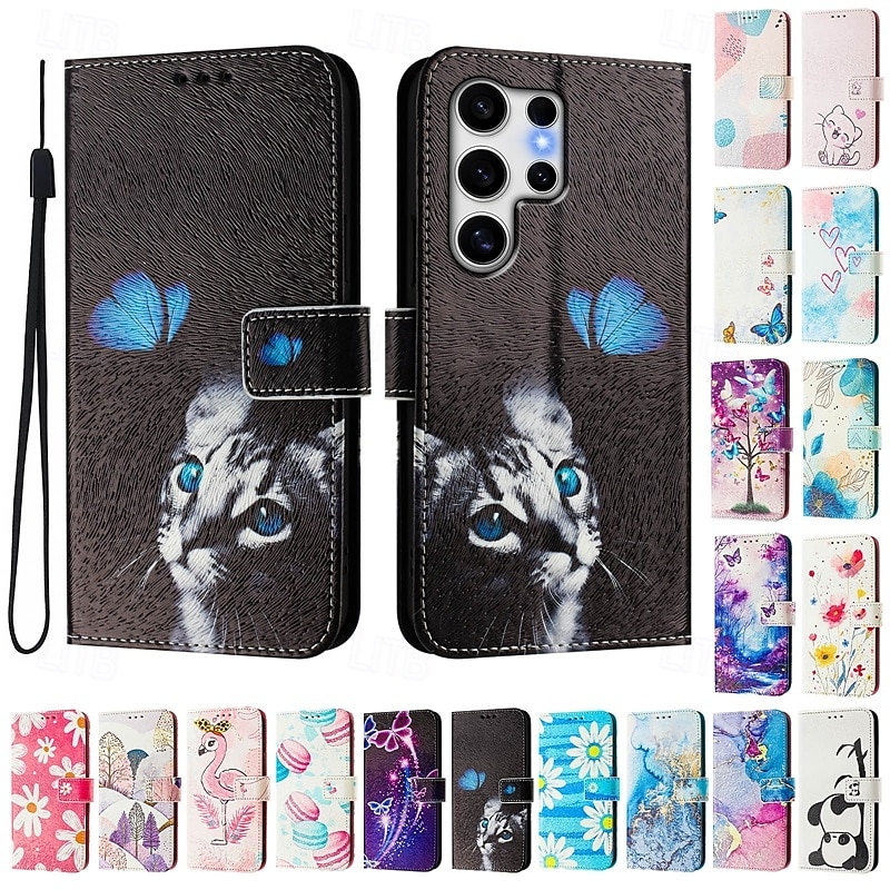 телефон Кейс для Назначение SSamsung Galaxy S24 Ultra Plus S23 S22 S21 S20 Ultra Plus FE А55 А35 А25 А15 5Г A54 A34 A14 A73 A53 A33 A23 A13 A72 A52 A32 A22 A12 S25 Ультра Кошелек для карт 2025 - $15.99 –P1