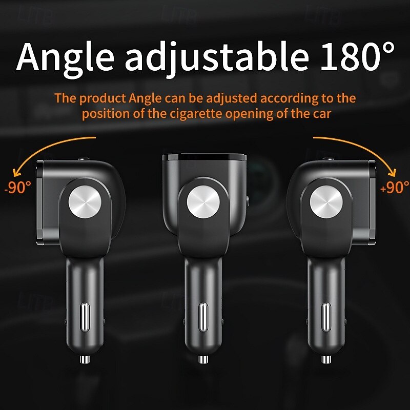 auto sigarettenaansteker multifunctionele een tot twee conversie plug usb autolader mobiele telefoon snel opladen 2025 - $26.99 –P6