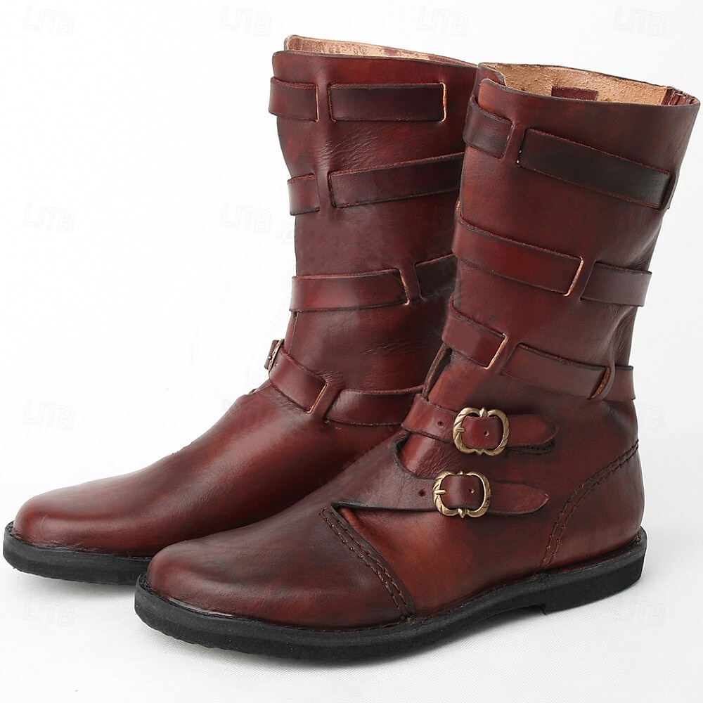 Mittelalterlich Renaissance Schuhe Herren Unisex Keltisch Seeräuber Steampunk Halloween Karneval Maskerade Party / Abend LARP Renaissance-Messe Erwachsene Schuhe 2025 - $55.99 –P3