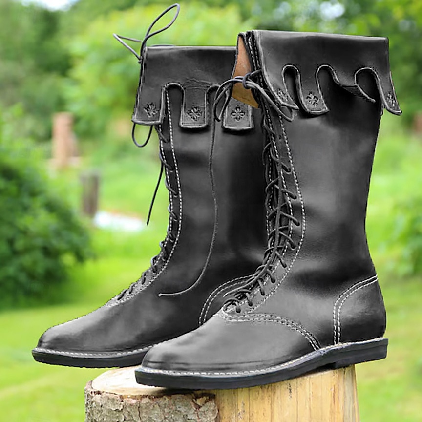 Medieval Renacimiento Zapatos Hombre Unisexo Celta Pirata Víspera de Todos los Santos Carnaval Mascarada Fiesta / Noche LARP Feria Ren Adulto Zapatos 2025 - $56.99 –P1