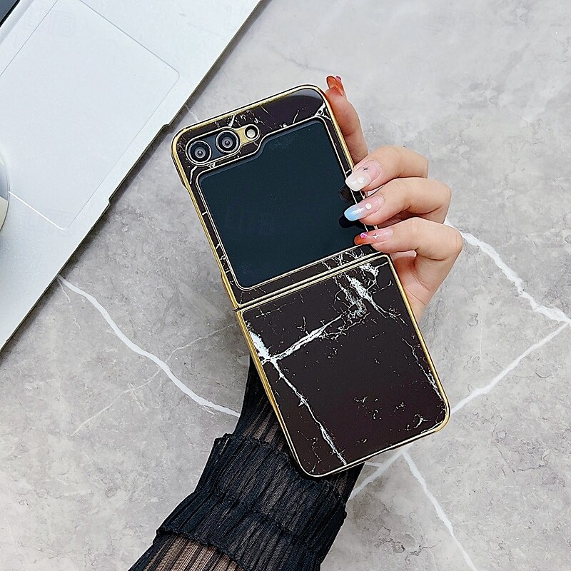 telefon Etui Til Samsung Galaxy Z Flip 5 Bakdeksel Støtsikker Kontor / Bedrift Herdet glass Belegg 2025 - $23.99 –P12