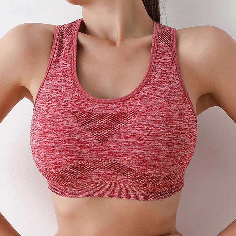 Sports Bra Hollow Mesh Back Sports Bra Fitness Yoga Vest Shockproof Yoga Bra Without Steel Ring 2025 - $12.99 –P8