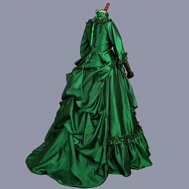 Rokoko Viktorianisch Ballkleid Partykostüm Maskerade Abschlussballkleid Kostüm Damen königlich Maskerade Karneval Party Halloween Erwachsene Kleid 2026 - $107.99 –P4