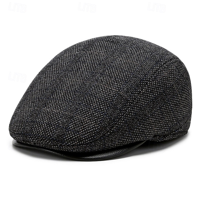 Per uomo Cappello con paraorecchie Coppola Cappello Ascot Cappello da Giornalista Nero Marrone Lana Moda Casual Streetwear Quotidiano Quadri Regolabile Protezione solare Traspirante del 2026 a $14.99 –P6