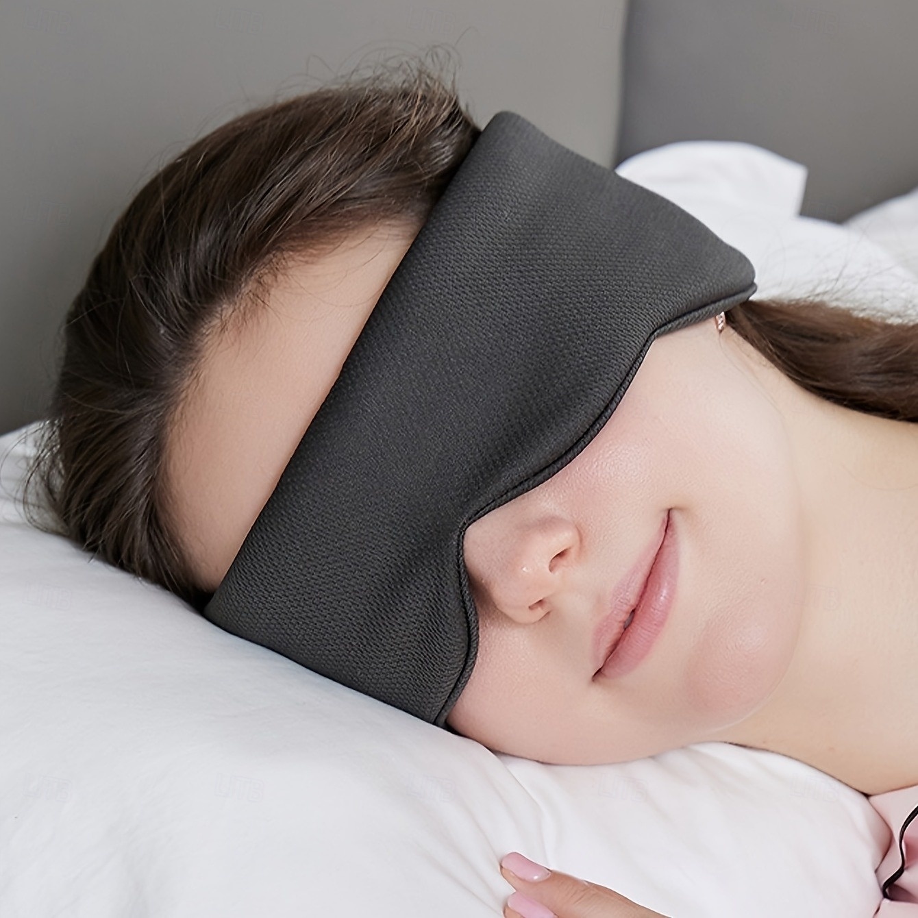 2025年 1個のデュアルユース両面アイマスク、遮光睡眠アイマスク、昼寝用ビスコースアイマスク、防音防音シンプルな無地  コレクション – $16.99 –P7