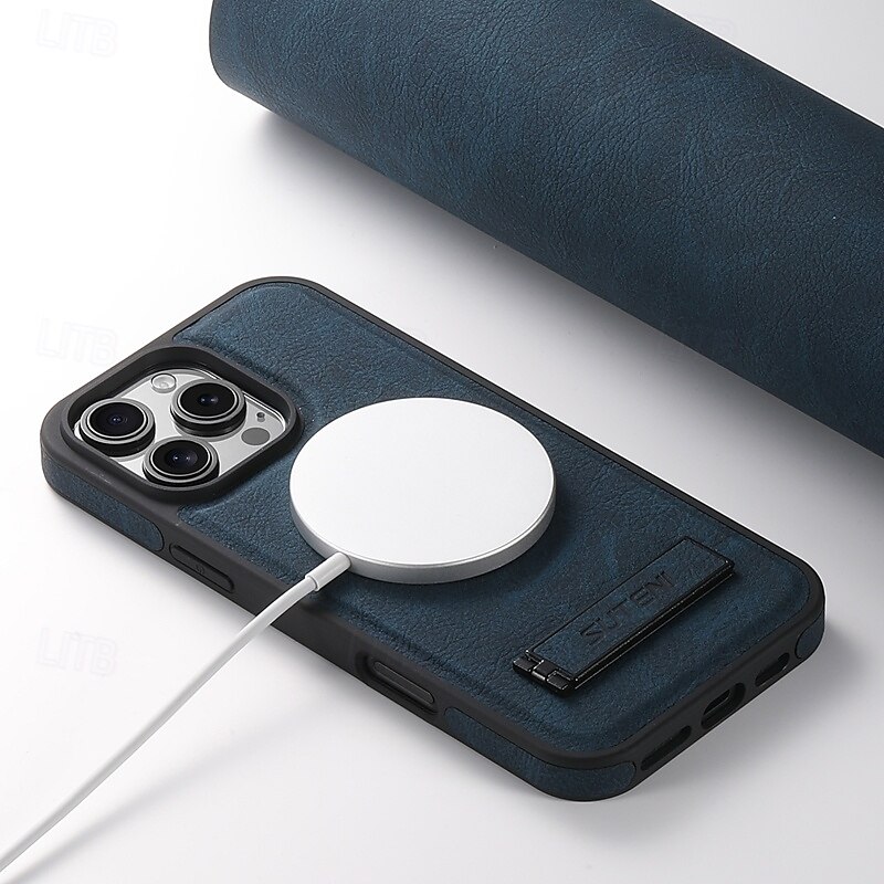 teléfono Funda Para iPhone 16 Pro Max Plus iPhone 15 Pro Max Plus iPhone 14 13 12 Pro Max Plus iPhone 14 Pro Max iPhone 13 12 Pro Max Funda Trasera con Soporte Magnética Soporte de carga inalámbrica 2025 - $22.99 –P3