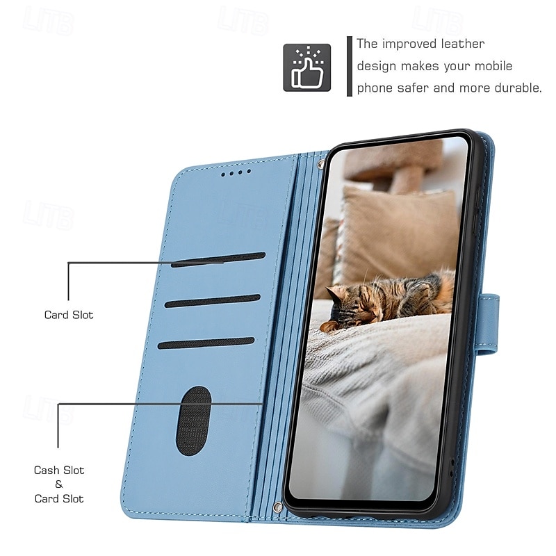 Phone Case For Samsung Galaxy S24 S24 Ultra Plus S24 FE S23 S22 S21 S20 Ultra Plus FE A55 A35 A25 A15 5G A54 A34 A14 A73 A53 A33 A23 A13 A72 A52 A32 A22 A12 S25 Ultra Wallet Case with Stand Holder 2025 - $13.99 –P7