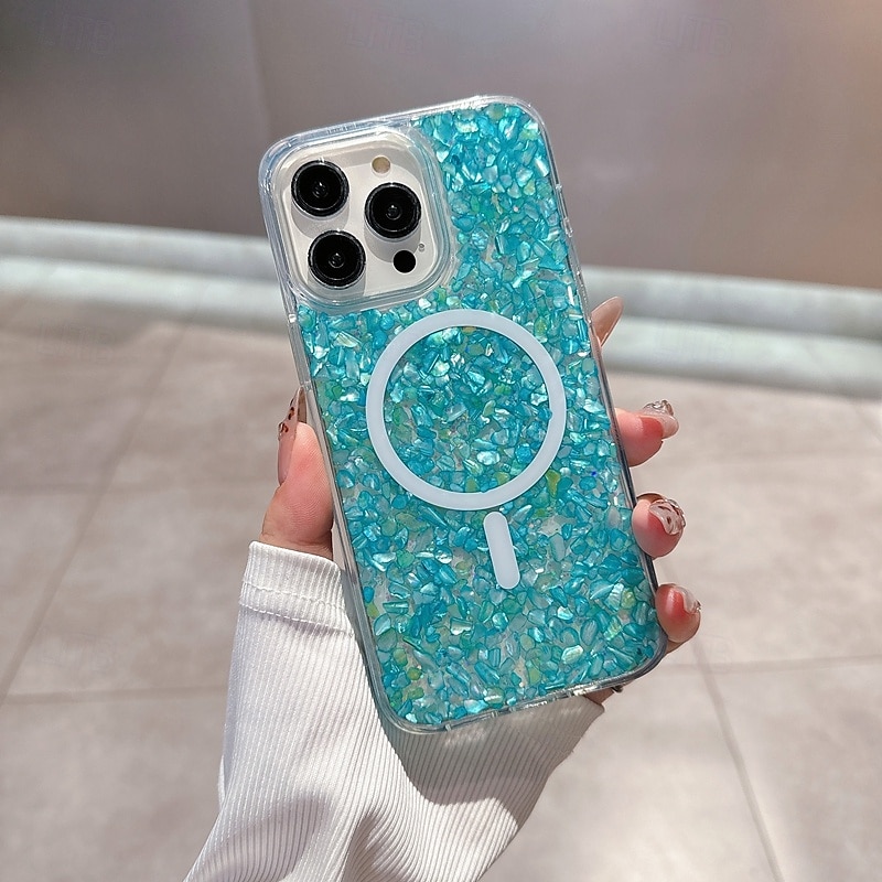 telefon Carcasă Pro iPhone 16 Pro Max Plus iPhone 16 iPhone 16 Pro iPhone 15 Pro Max Plus iPhone 15 iPhone 14 Pro Max iPhone 13 12 11 Pro Max Zadní kryt Magnetické Podpora bezdrátového nabíjení Bling 2025 - $19.99 –P15