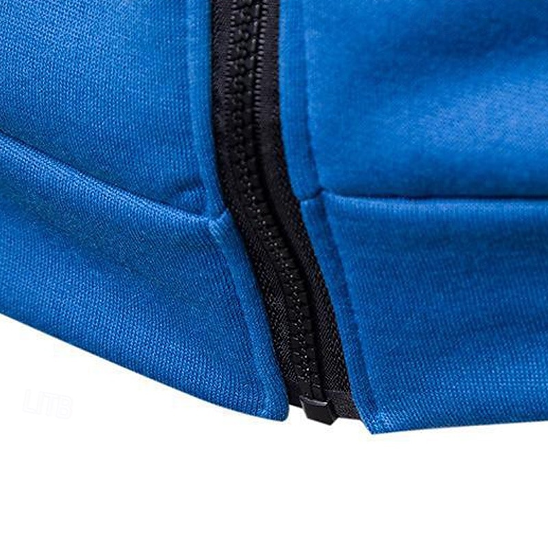 Муж. Спортивный костюм Кулиска Карман Горошек Куртка и спортивные штаны Комплект спортивной одежды Весна Темно-серый Белый Тренировка в тренажерном зале Бег Фитнес Мягкий Дышащий Длинный рукав Спорт 2026 - $21.99 –P6