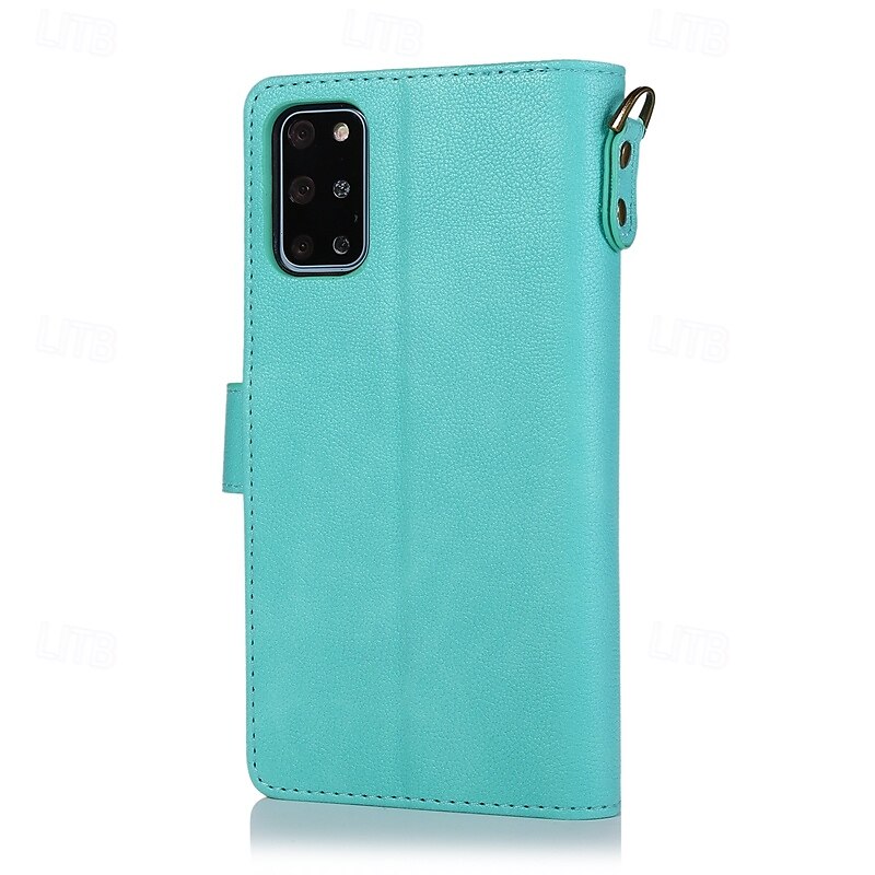 τηλέφωνο tok Για S21 FE S21 S21 Ultra Plus Α72 S20 Plus S20 Ultra S20 A12 A32 A52 Πίσω Κάλυμμα με βάση στήριξης με λουράκι καρπού Υποδοχή κάρτας Ρετρό TPU PU δέρμα 2025 - $22.99 –P4