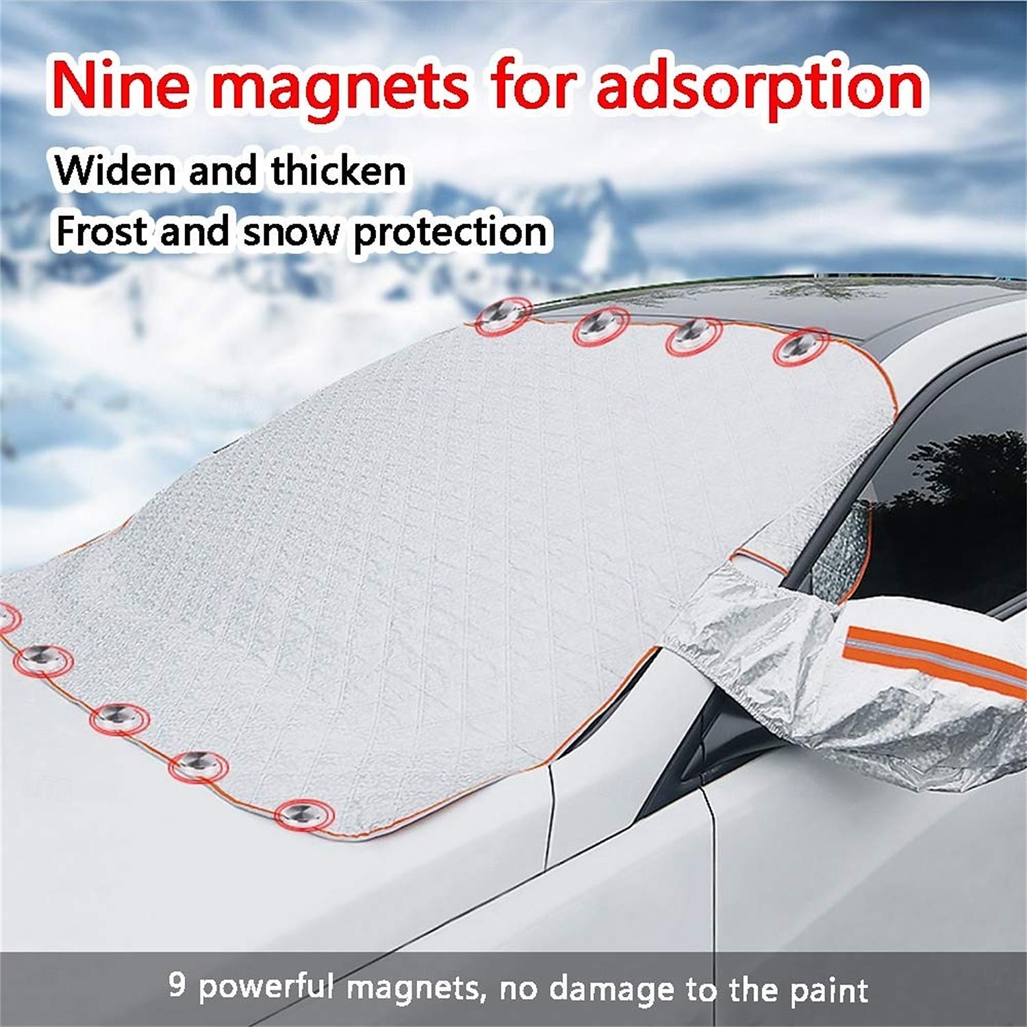 telo copriauto invernale telo copriauto antigelo auto mezzo garage protezione grandine parabrezza protezione solare con magnete set invernale auto del 2025 a €40.49 –P1