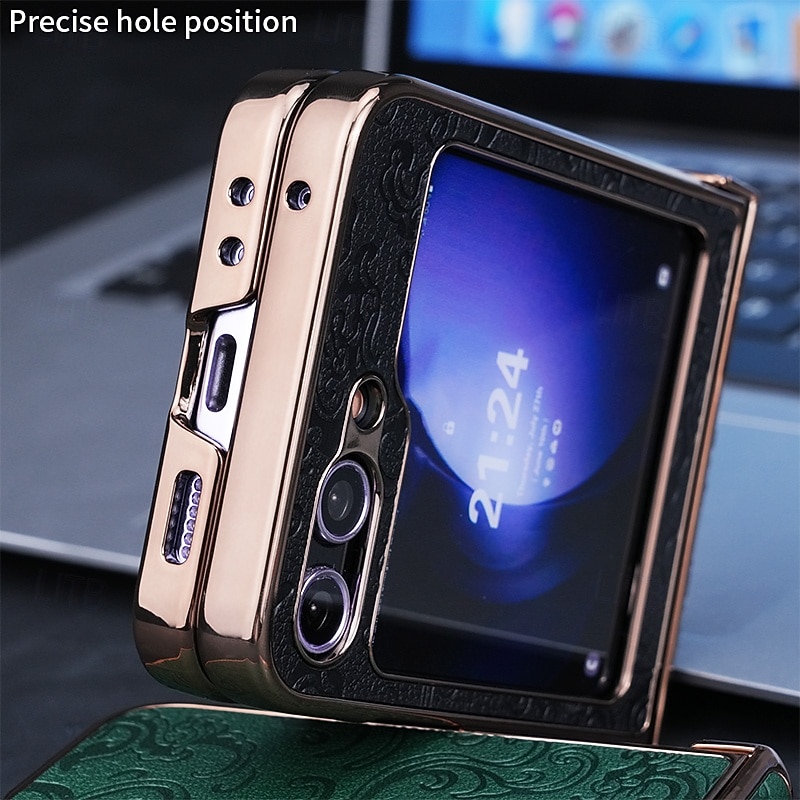 telefono Custodia Per Samsung Galaxy Z Flip 7 Z Flip 6 Z Flip 5 Z Flip 4 Z Flip 3 Copertura Posteriore Resistente agli urti Retrò PC Pelle PU del 2026 a $19.99 –P11