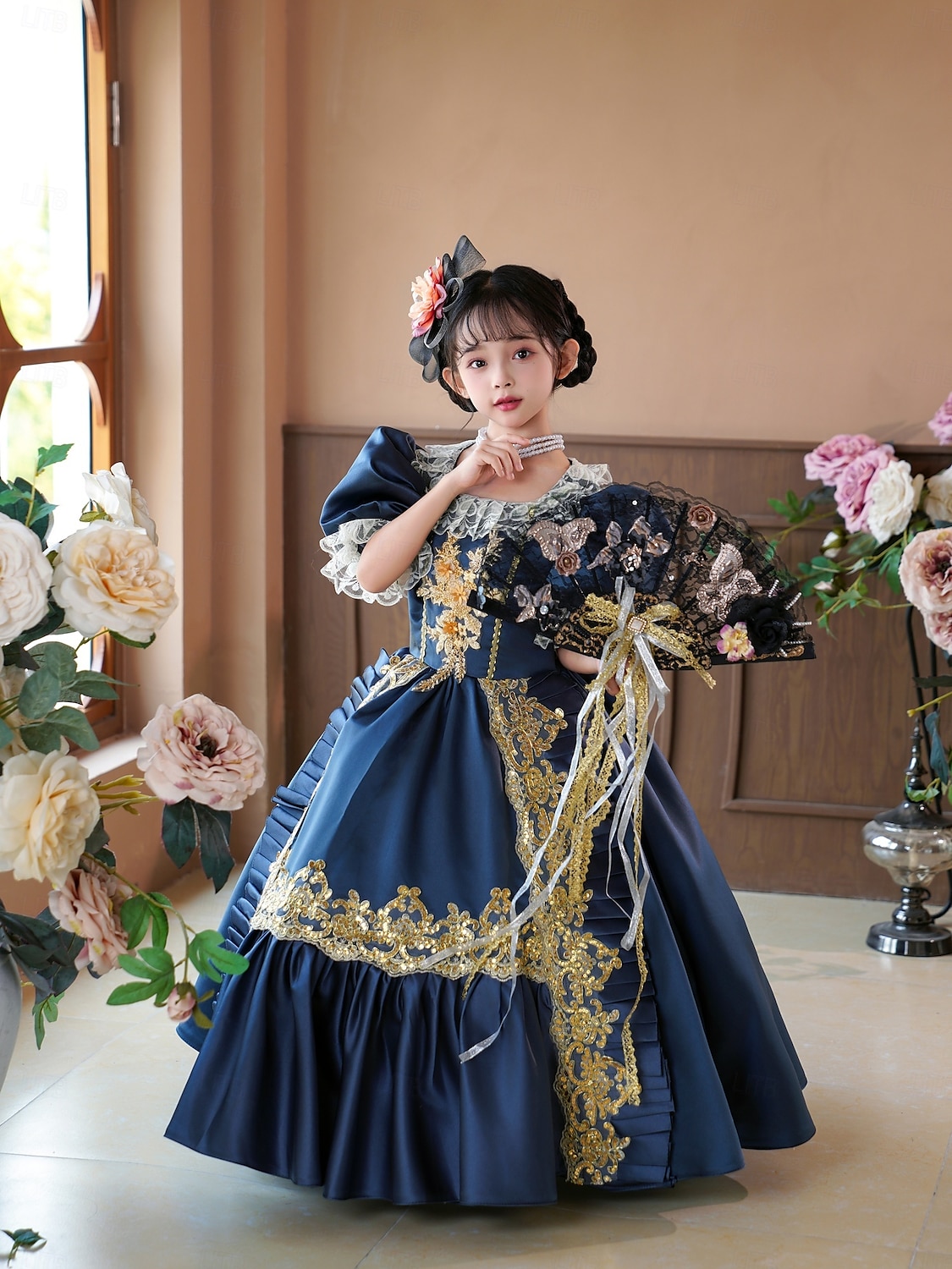 gotický Cosplay Lolita Rokoko Šaty Kostým na Večírek Maškarní Princeznovské Shakespeare Pevná barva Plesové šaty Maškarní kostým Dívčí Královský Vánoce předvečer Všech svatých Karneval Párty 2025 - $166.99 –P1
