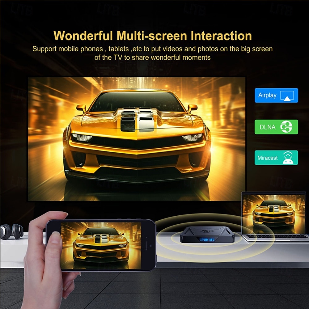 Android 11 и выше ТВ-бокс X96 PRO Bluetooth 4.0 8K 4K Цифровой дисплей 8K Cortex A55 4GB 64Гб 2025 - $65.99 –P6