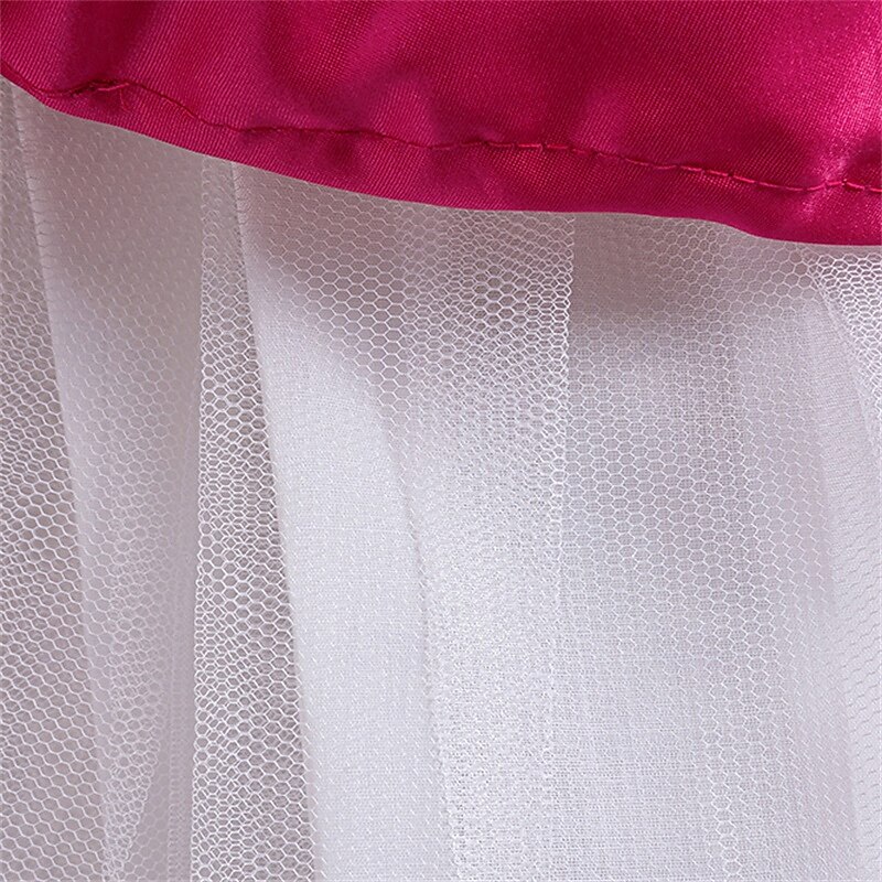 kinderkleidung Mädchen Cosplay-Kleid Party Kleid Farbblock Ärmellos Leistung Weihnachten Gitter Rückenfrei Patchwork Schön Süß Polyester Maxi abendkleider Schaukelkleid Tüll-Kleid Winter 4-12 Jahre 2025 - $41.99 –P7