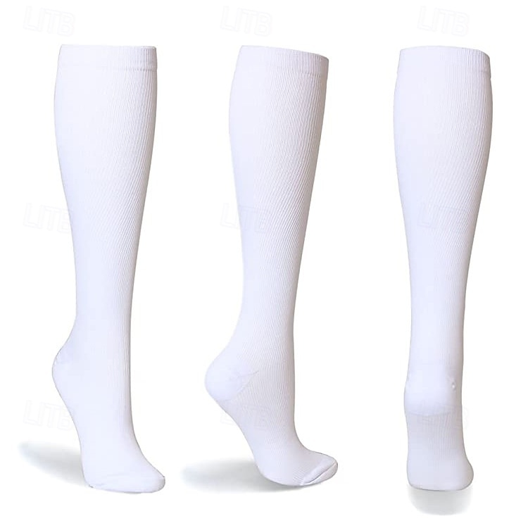 Yoga Socks 3 Pairs Men's Women's Compression Socks Anti-Slip Breathable Sweat wicking Comfortable Gym Workout Basketball Football / Soccer Running Jogging Sports Solid Colored Fashion Polyester 2026 - $8.99 –P8