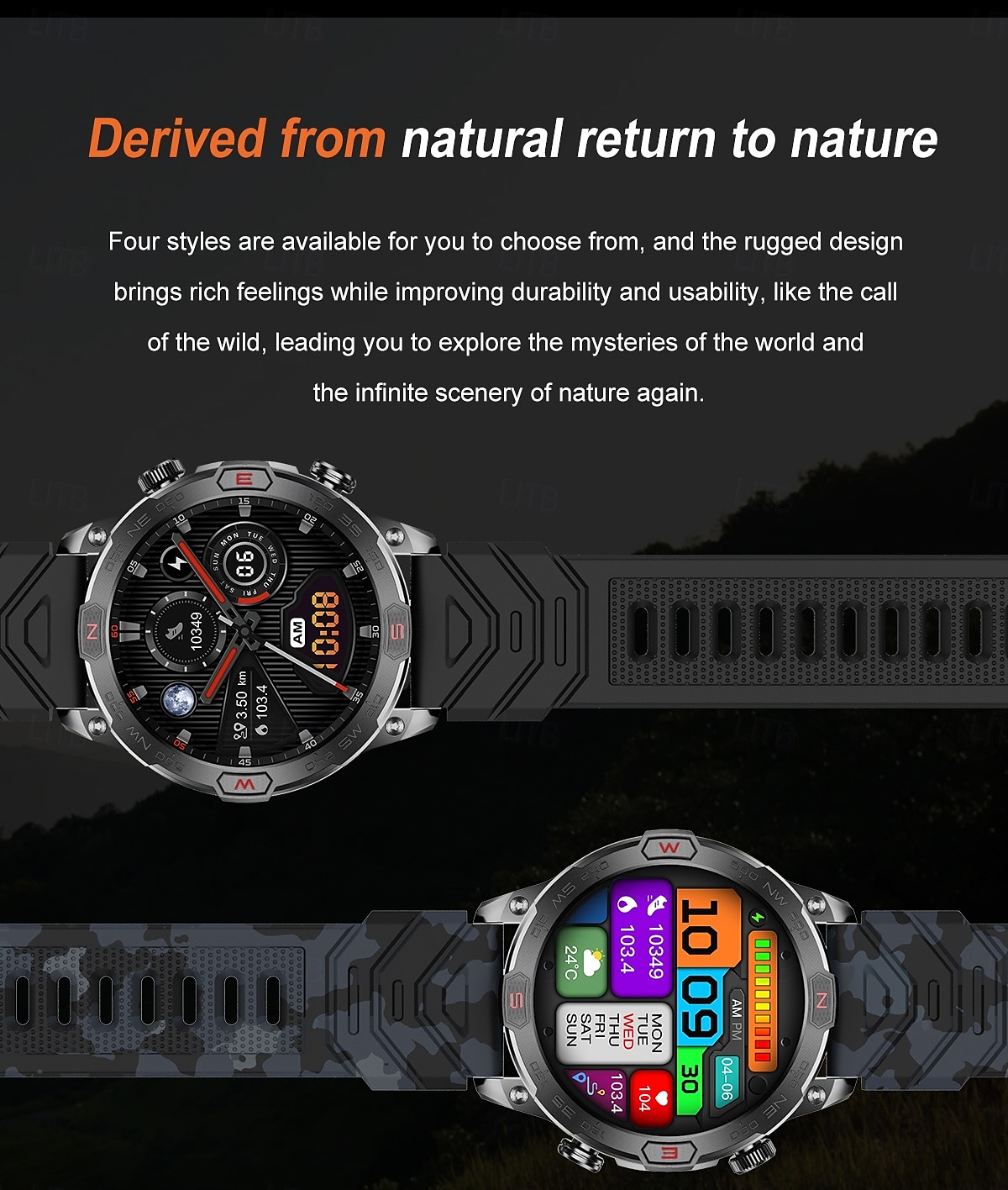 KC86 Smart Watch 1.43 AMOLED Screen 1ATM Waterproof Compass Altitude Barometer LED Flashlight Sports Watch 2025 - $61.99 –P16