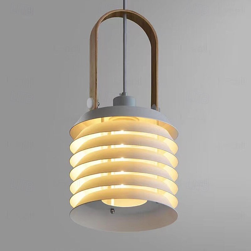 lampada a sospensione in metallo lampada a sospensione moderna di metà secolo luci a sospensione in ferro bianco con strato design fienile lampadario nordico vintage per sala da pranzo 110-240v 21cm del 2025 a $150.99 –P10