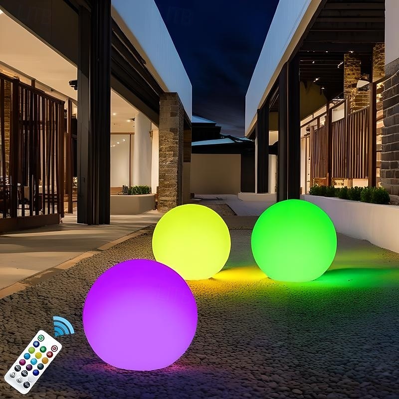 Luz flotante LED para piscina de 40 cm, bola inflable luminosa resistente al agua para decoración de piscinas al aire libre y deportes de piscina 2026 - $23.99 –P14