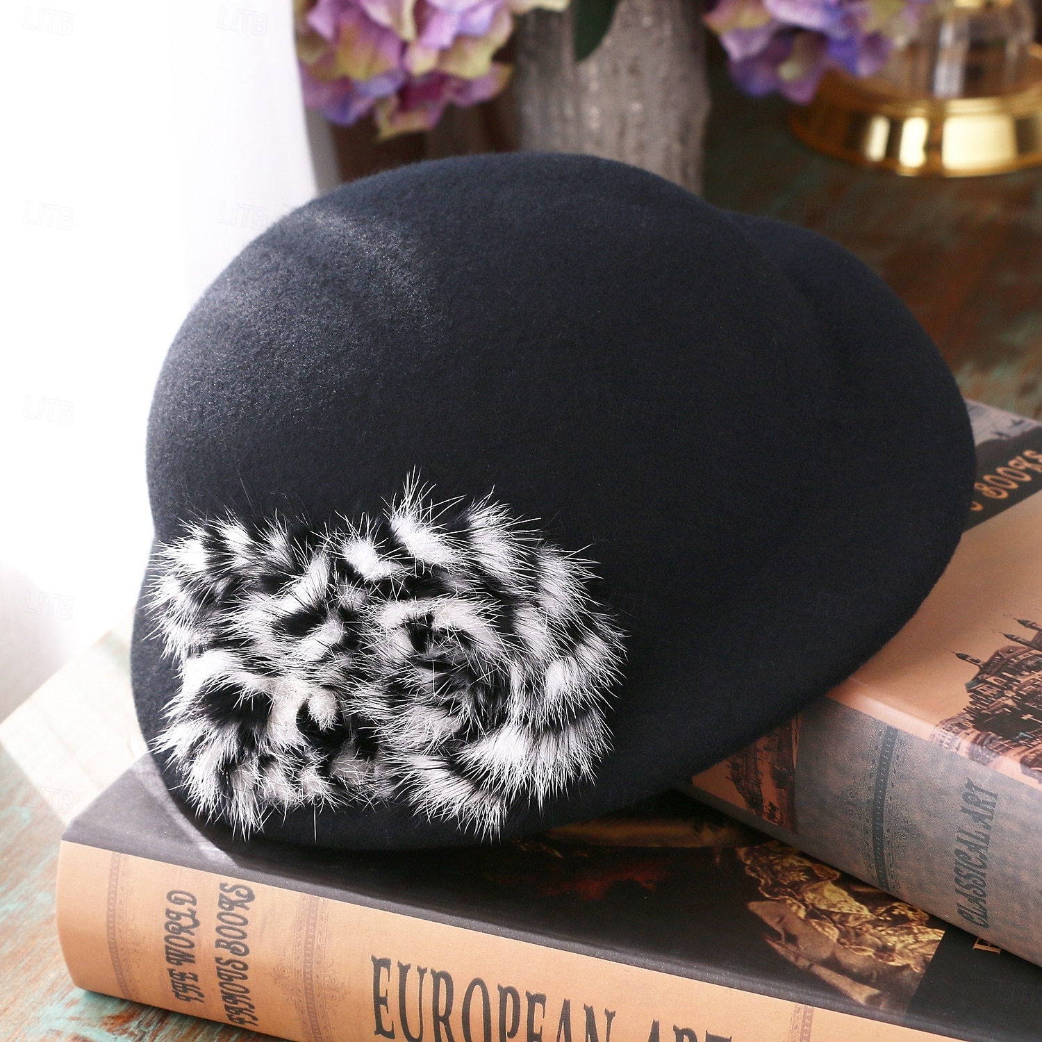 hatter 100% ull beret lue bowler / cloche lue ferie teselskap elegant bryllup med blomster hodeplagg hodeplagg 2025 - $44.99 –P8