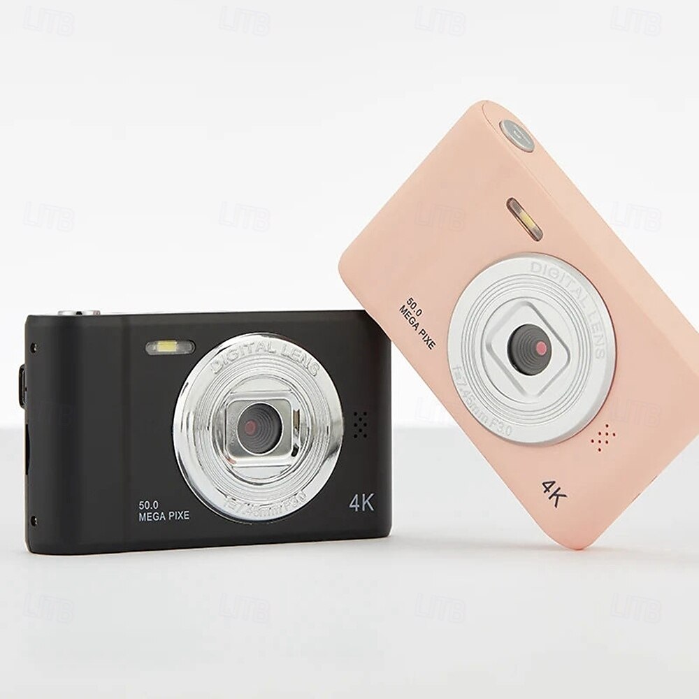 4K Digital Camera Point and Shoot Photography Travel Selfie Camara 2.4inch Screen Entry-Level Gift Compact Digicam Selfie Mini Retro Cam 2025 - $39.99 –P19