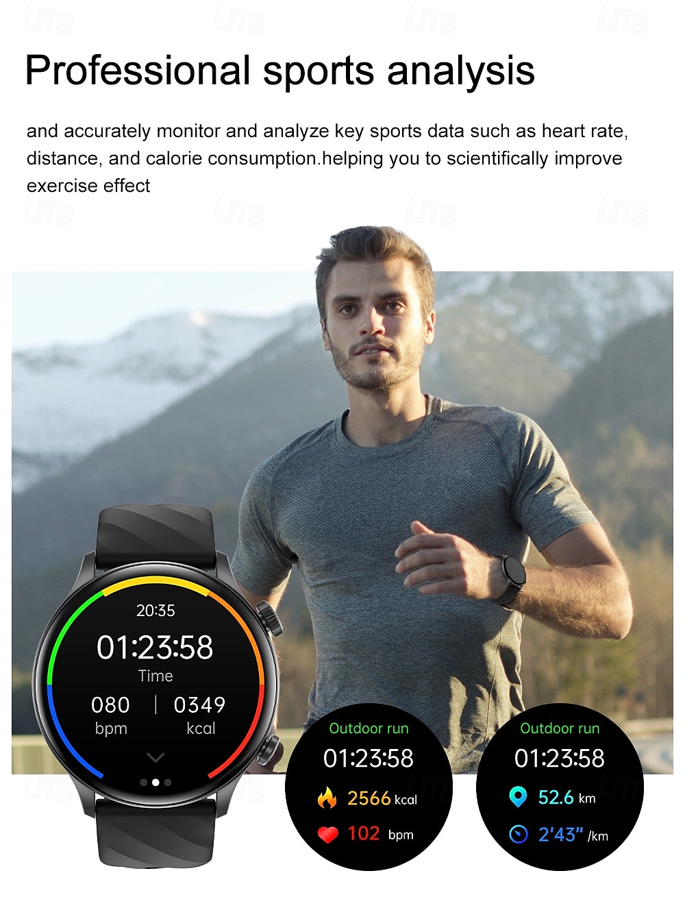 696 ZW63 Smart Watch 1.39 inch Smart Band Fitness Bracelet Bluetooth Pedometer Call Reminder Sleep Tracker Compatible with Android iOS Women Men Hands-Free Calls Message Reminder IPX-0 46mm Watch Case 2025 - $36.99 –P8