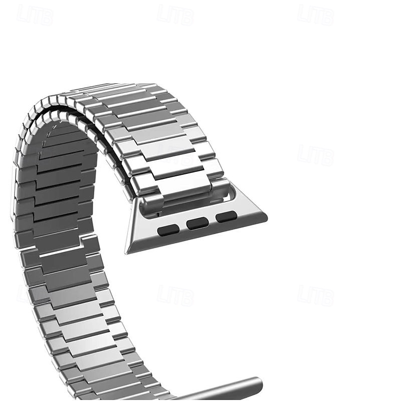 Solo Loop Kompatibilis valamivel Apple Watch óraszíj 38mm 40mm 41mm 42mm 44mm 45mm 49mm Mágneses kapocs Fém kapocs Állítható Rozsdamentes acél Csere óraszíj mert iwatch Ultra 2 Series 9 8 7 SE 6 5 4 2025 - $23.99 –P2