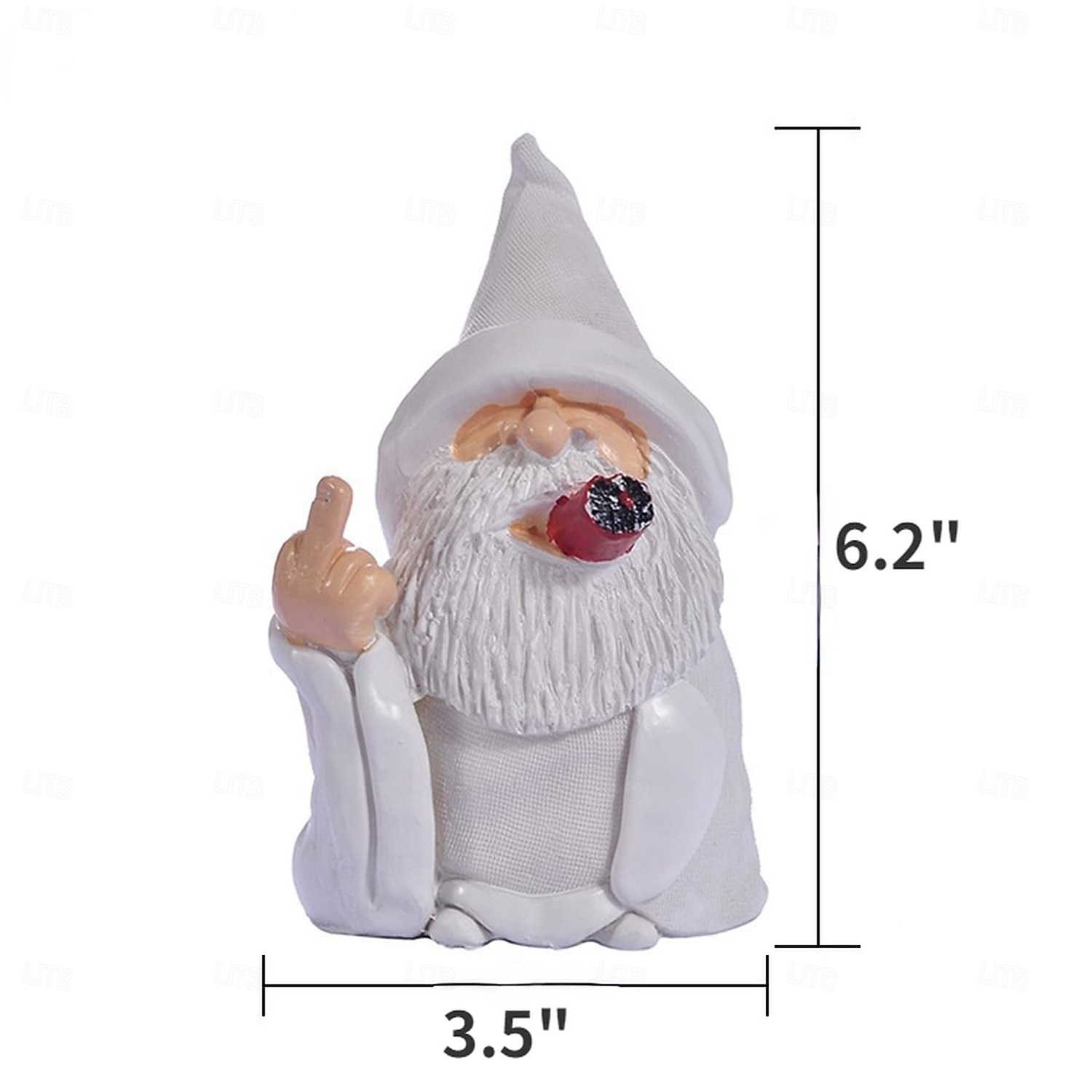 puutarhatonttu polyresin figuurit koristeet röyhkeät puutarhatontut tontut, tupakoiva tontut veistos hauska puutarhatontu säänkestävä 2026 - $16.99 –P5